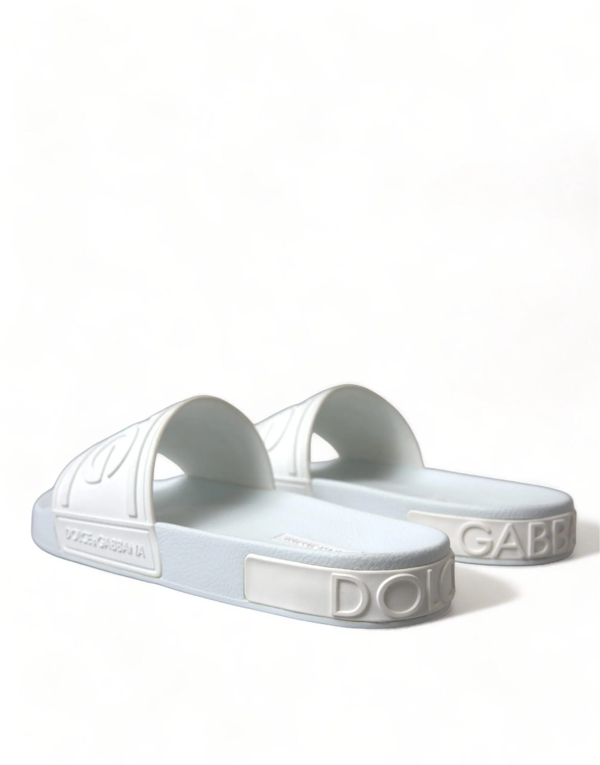 Dolce & Gabbana Men White Rubber Slippers